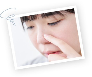 こんな毛穴(開き・黒ずみ)のお悩みありませんか? イメージ