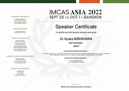 IMCAS Asia 2022 Faculty Guest Speaker