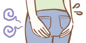 サイズ・形によるムレ・匂い イメージ