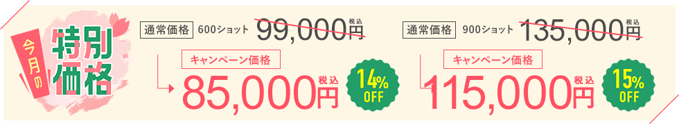 今月のキャンペーン