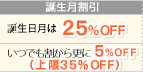 誕生月割