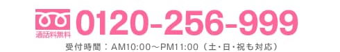 �t���[�_�C�����F0120-256-999�i�N�����x�j