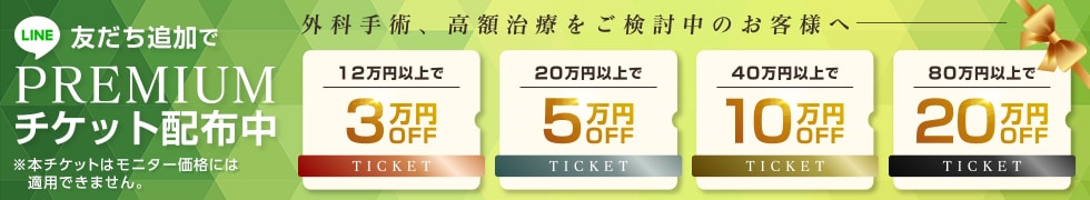 美容外科全治療 最大20万円OFFチケット