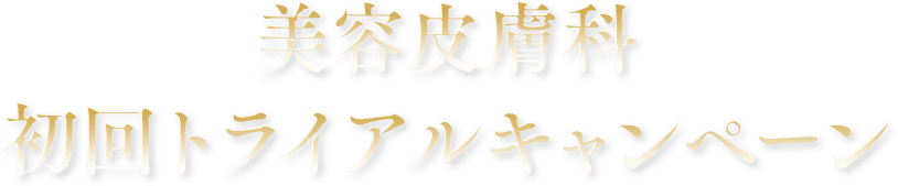 皮膚科人気治療 初回トライアル価格