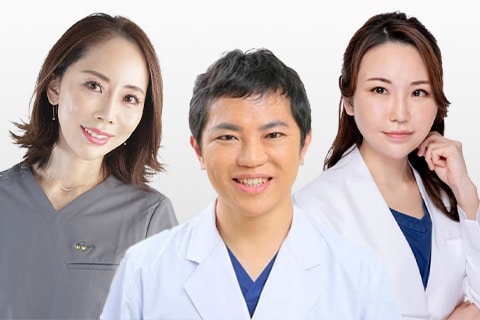 技術の高いドクターが在籍(左から溝口順子医師、須田陽一医師、大嶋美喜子医師)