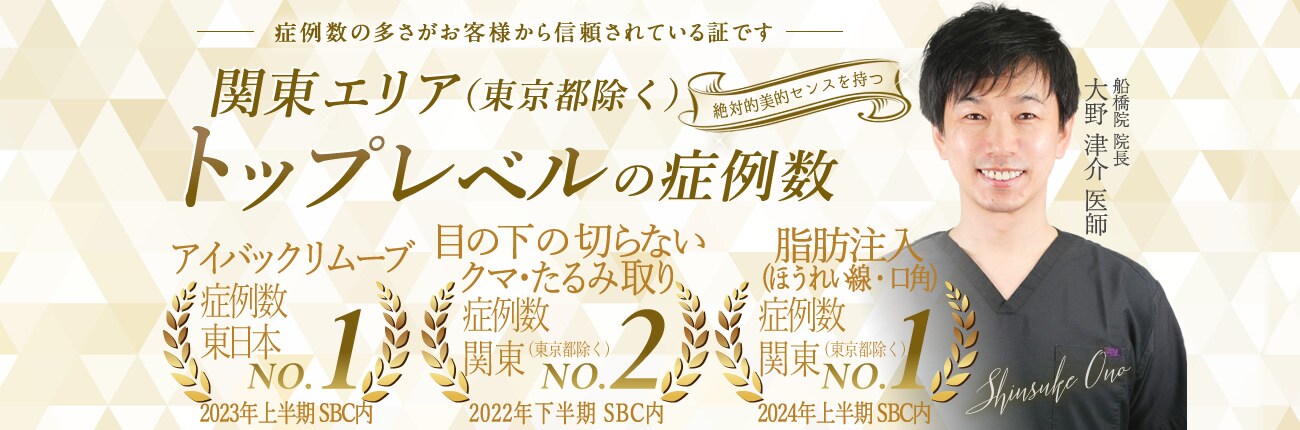 関東エリア（東京都除く）トップレベルの症例数