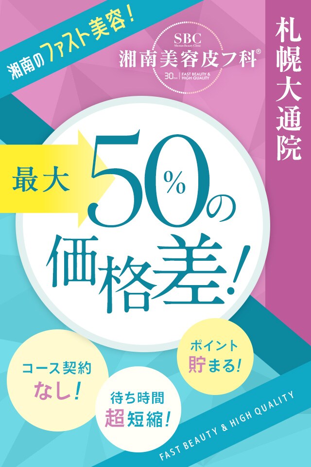 50%の価格差