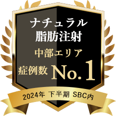 2024年下期 中部 ナチュラル脂肪注射 1位