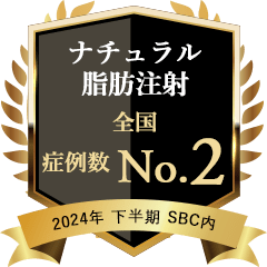 ナチュラル脂肪注射 全国 2位 2024年下半期