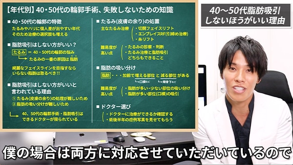 40・50代の脂肪が増える場所は口元！