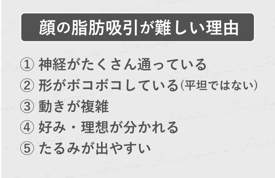 難易度の高い脂肪吸引