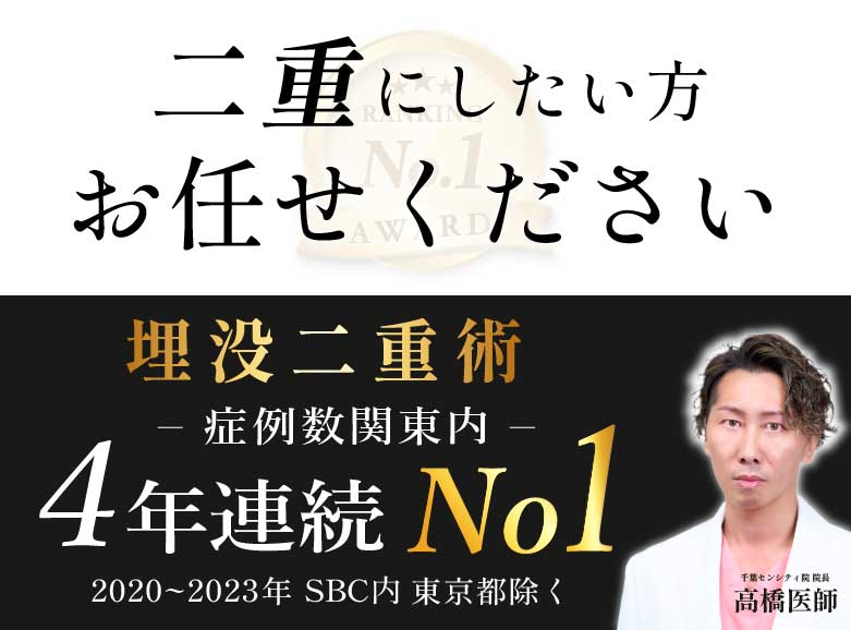 千葉県で二重整形といえば症例数・満足度TOPの千葉センシティ院！