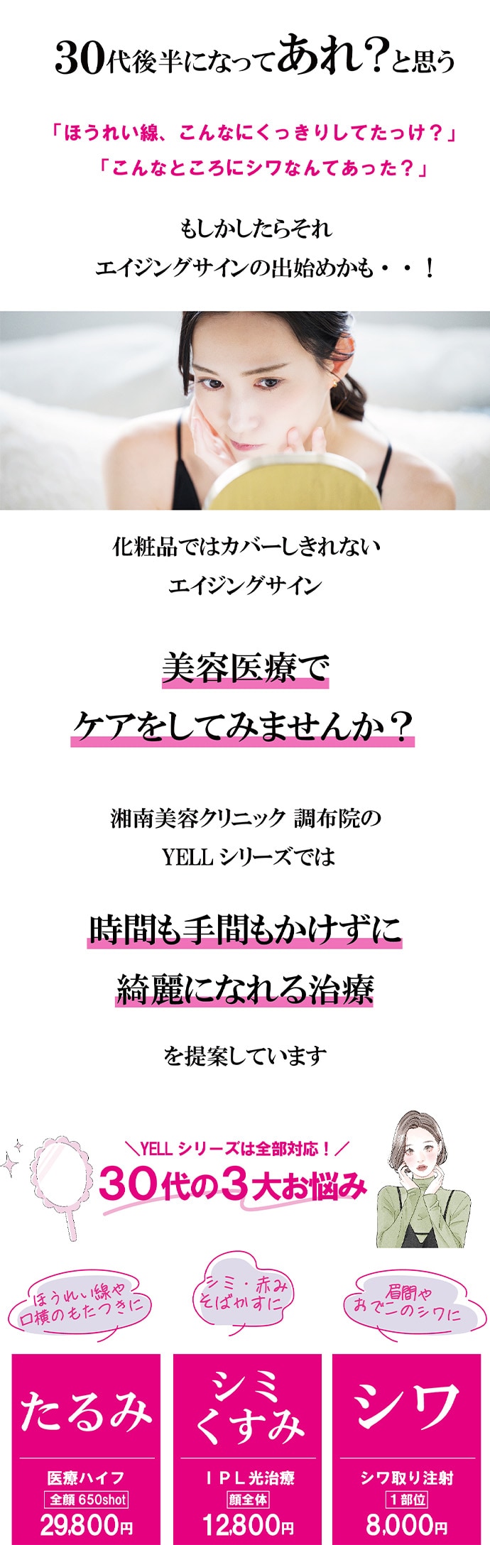 時間も手間もかけずに効率的にキレイを叶える「美容医療」