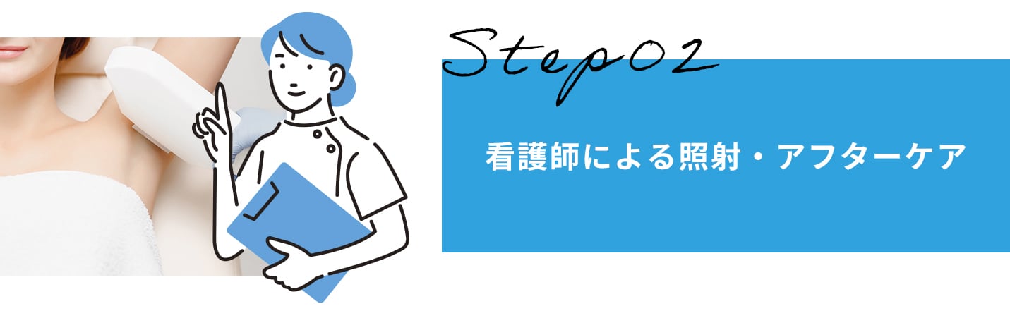 看護師による照射・アフターケア