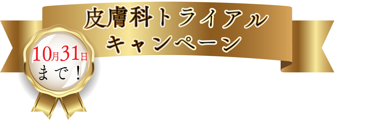 この秋限定！<br />
大人気皮膚科治療のお得キャンペーン