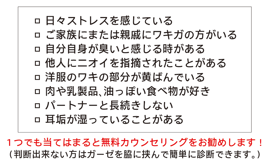 ワキガ（腋臭症）とは？