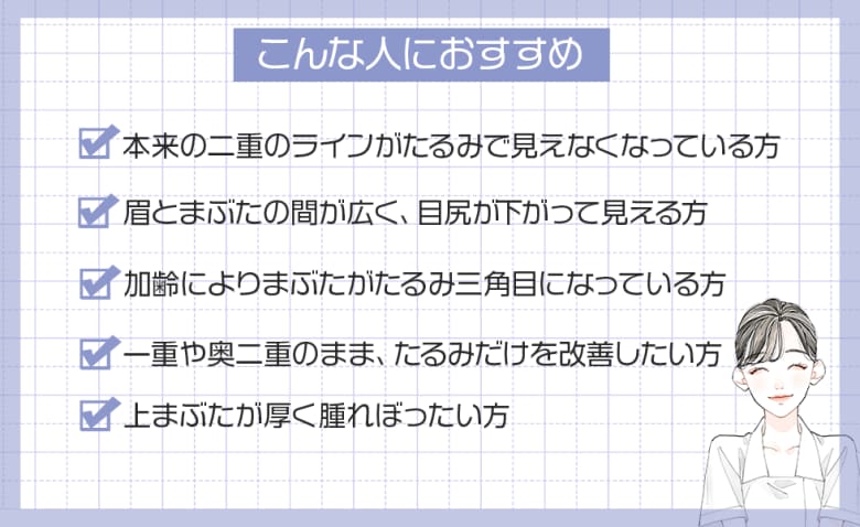 眉下リフト(眉下切開)がおすすめの人はこんな人！