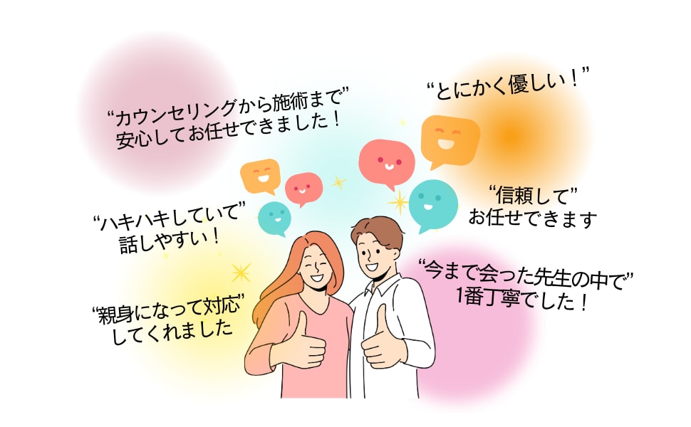 お褒めの言葉多数いただいています！