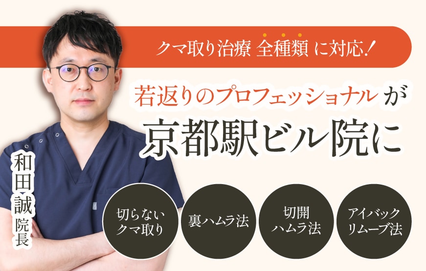 クマ取りのプロフェッショナルが京都に！【若返りの聖地】京都駅ビル院に和田 誠医師がやってきました！