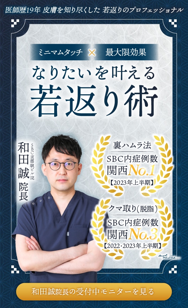 若返りのプロフェッショナル【和田誠医師】のモニターを見る