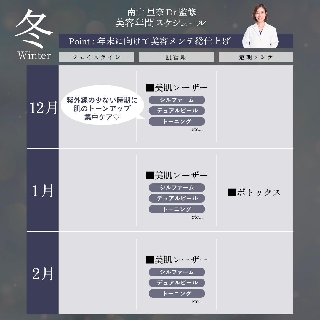 紫外線の少ない時期に肌の透明感を上げる【色調改善系レーザー】