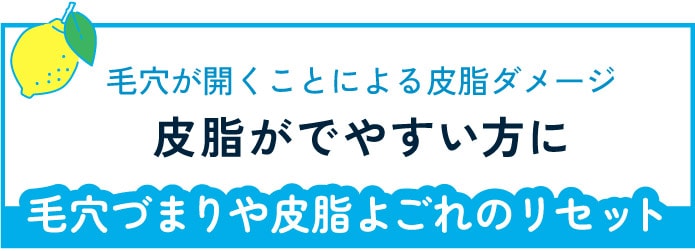 どうしてもなくならない毛穴&皮脂汚れにお困りなら