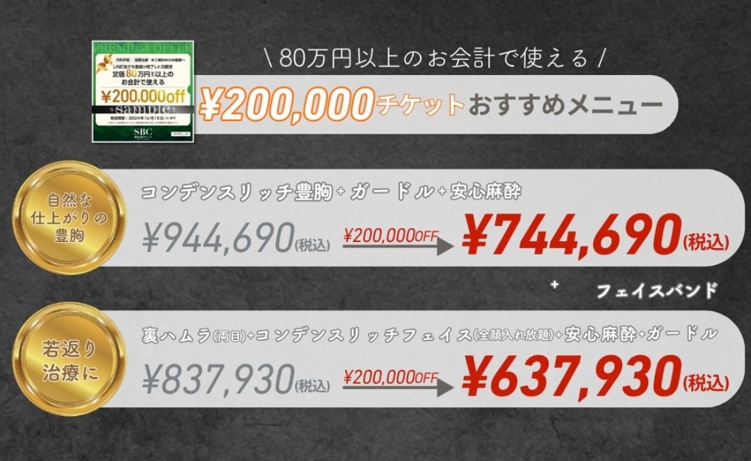 お会計が80万円以上で使える◎