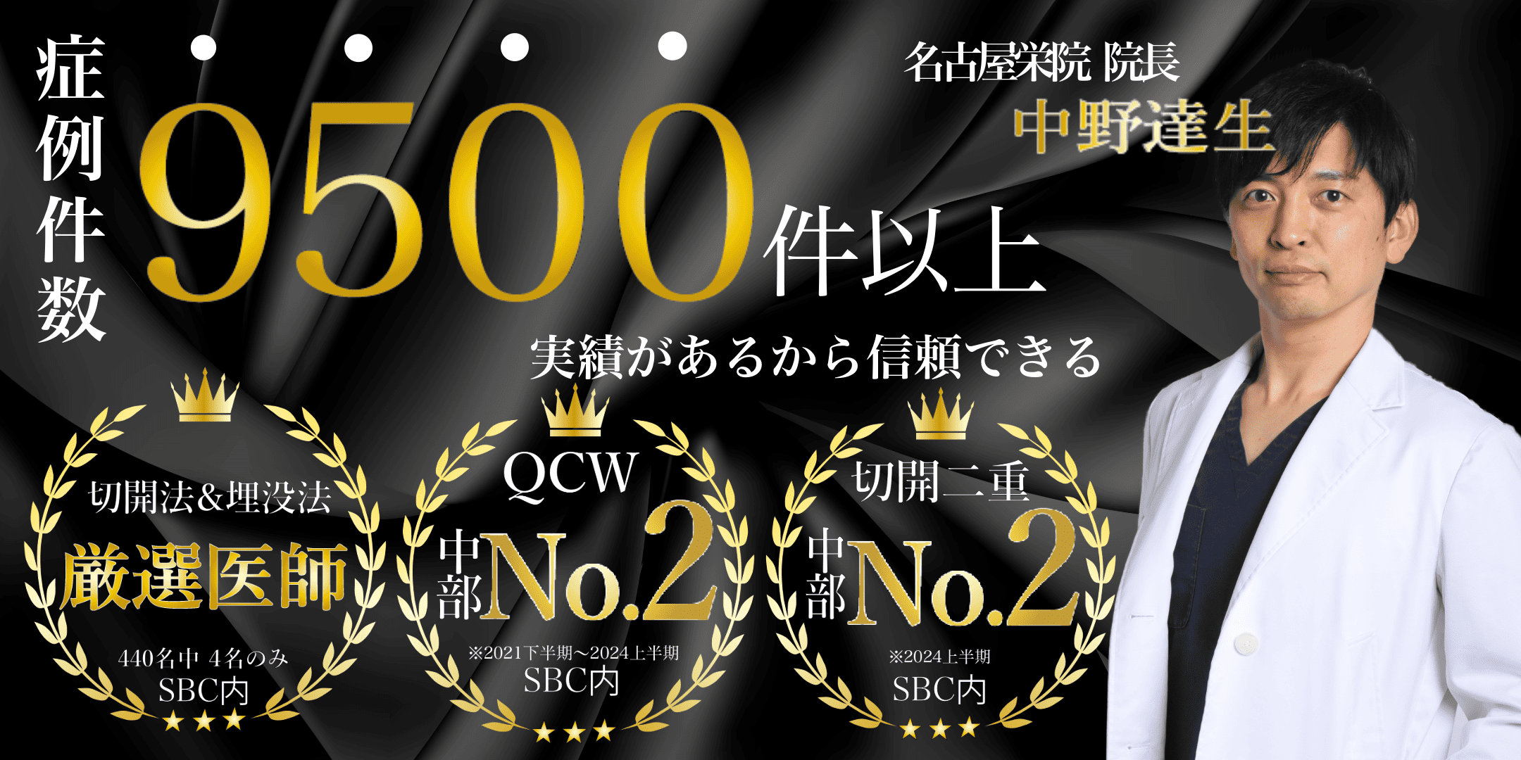 埋没・切開の厳選医師にお任せください！