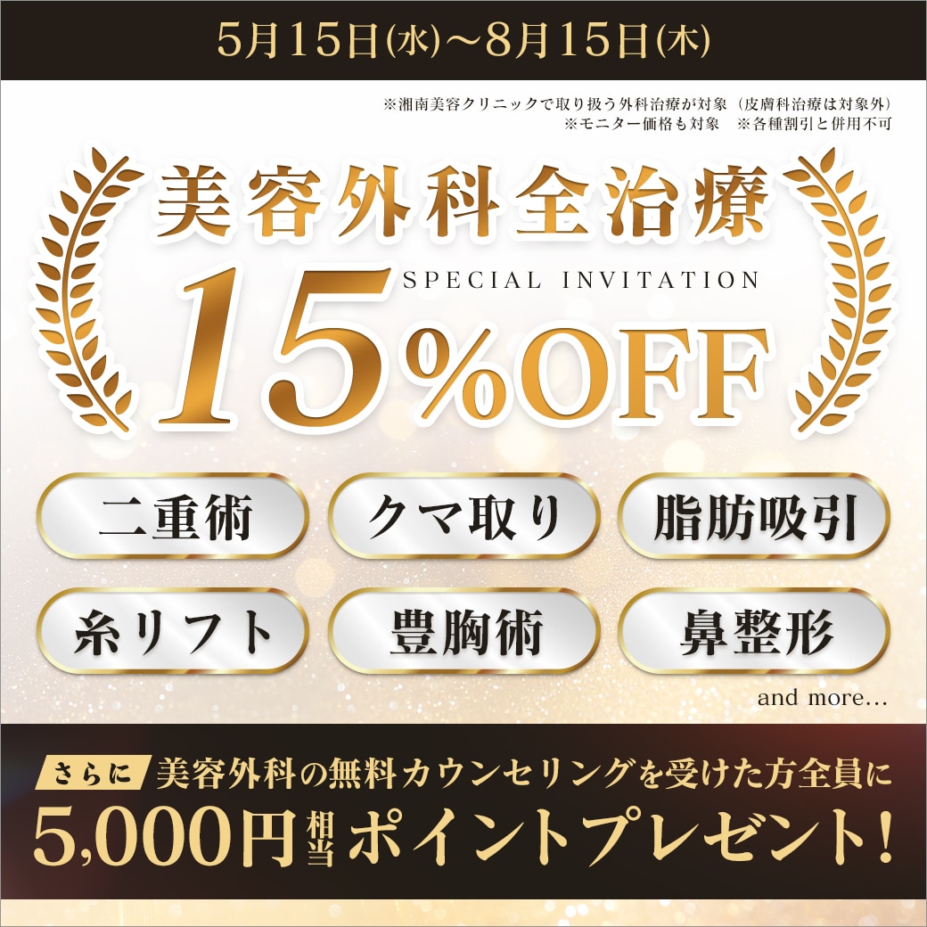 大好評！外科全MENU15％OFFキャンペーン！