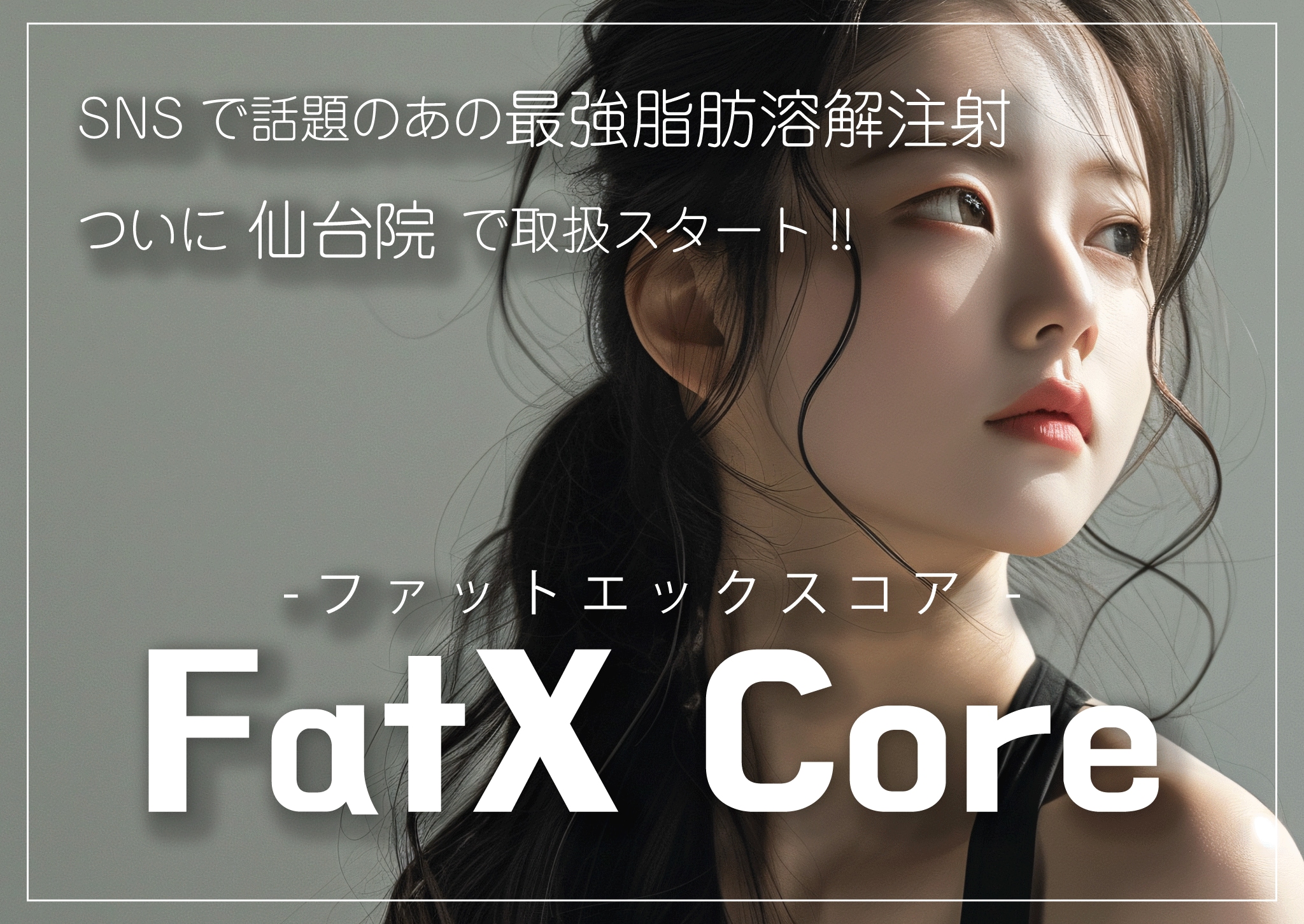 【SNSで話題のあの治療】新・脂肪溶解注射FatX Core(ファットエックスコア)【湘南美容クリニック仙台院】