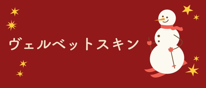 毛穴をなくしてツヤ肌へ【ヴェルベットスキン】