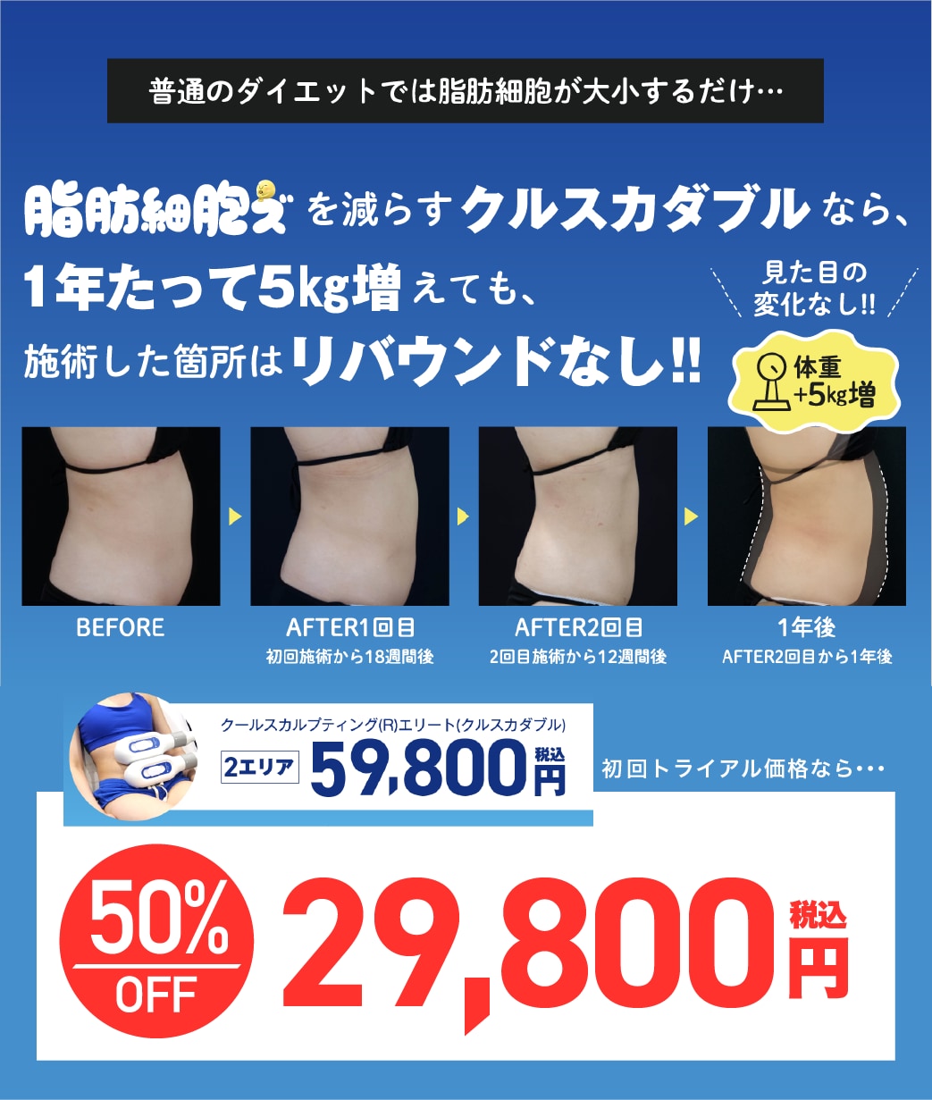 医療ダイエットで大人気のクルスカダブル！