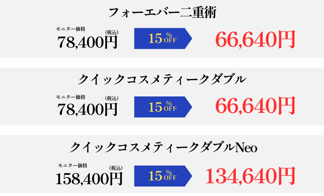 二重整形（埋没法）